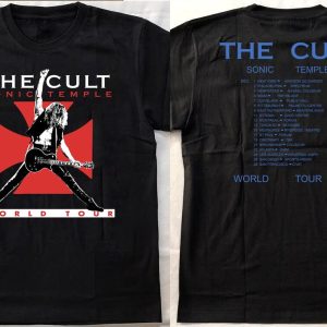 The Cult Sonic Temple World Tour 1989 Unisex T Shirt The Cult Hard Rock Tour TShirt The Cult Sonic Temple Tour Shirt The Cult Songs Music Tee Merch4