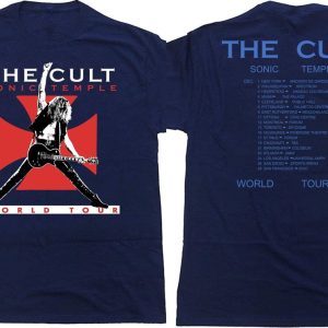 The Cult Sonic Temple World Tour 1989 Unisex T Shirt The Cult Hard Rock Tour TShirt The Cult Sonic Temple Tour Shirt The Cult Songs Music Tee Merch5