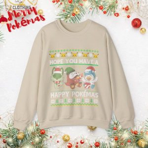 The Pokemon Ugly Christmas Sweater, Paldea Starters, Hope You Have A Happy Pok�mas