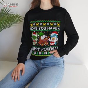 The Pokemon Ugly Christmas Sweater, Paldea Starters, Hope You Have A Happy Pok�mas