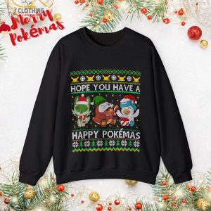 The Pokemon Ugly Christmas Sweater Paldea Starters Hope You Have A Happy Pokmas 3
