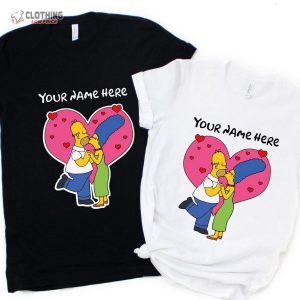 The Simpsons I Love You Shirts Matching Couple Love Shirts Simpson ValentineS Day T Shirt Simpsons Trend Valentine Tee 3