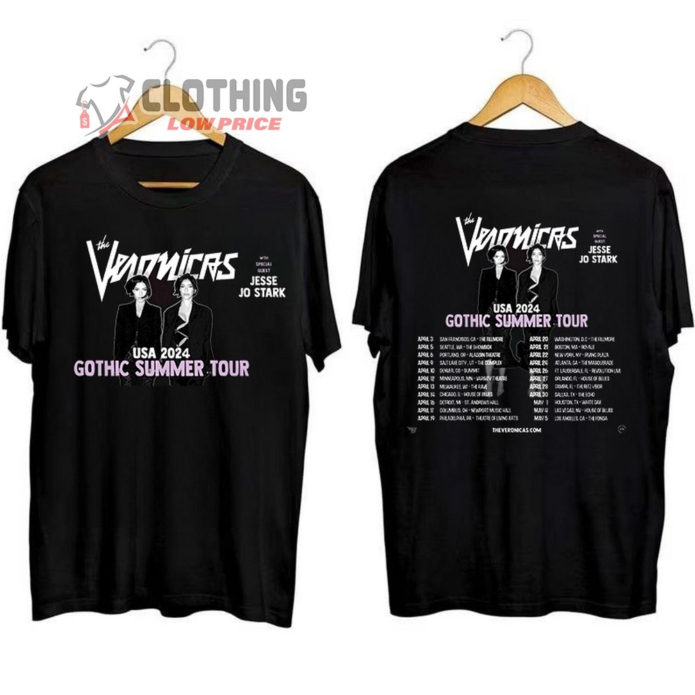 The Veronicas Gothic Summer Tour 2024 Merch, The Veronicas USA 2024 ...