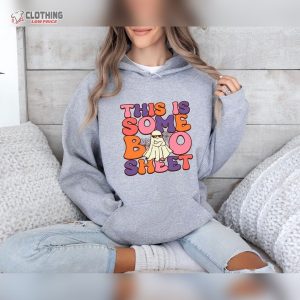 This Is Some Boo Sheet Hoodie Halloween Themed Shirt For Women Funny Boo Shirt For Women Spooky Seas