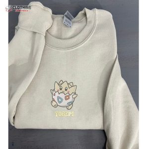 Togepi Pokemon Embroidered Shirt, Togepi Characters Shirt