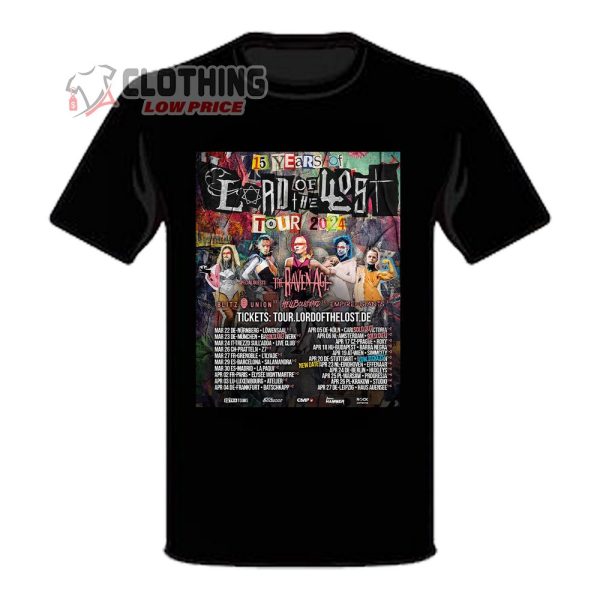 Tour 2024 Lord Of The Lost Dates And Ticketmaster T-Shirt, Hoodie And Sweater