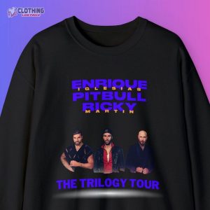 Trilogy Tour Sweatshirt Enrique Iglesias Ricky Martin Pitbull Concert Crewneck Tshirt 3