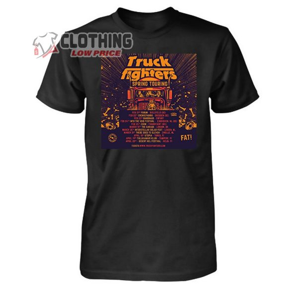Truckfighters Tour 2024 T-Shirt, Truckfighters Spring Touring Shirt, Truckfighters Merch