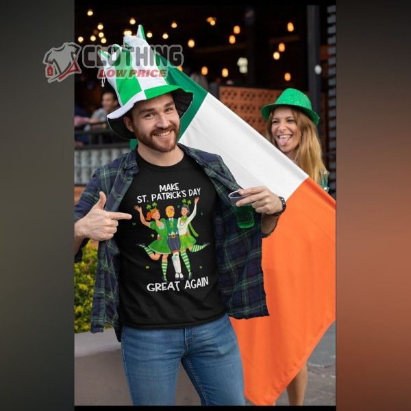 Trump St. Patrick’S Day Trending Merch, President Trump St. Paddy’S Day T-Shirt, Funny Trump St. Pattys Day, Matching Maga St. Patricks Day Gift
