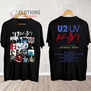 U2 Rock Band Achtung Baby Tour 2024 T Shirt U2 Rock Band Tour Dat5