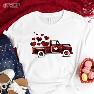 Valentines Buffalo Plaid Truck ShirtValentines Day Shirts For Woman 3