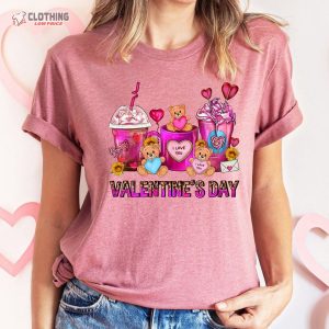 Valentines Day Coffee Cups Shirt Valentines Day Shirts For Woman La