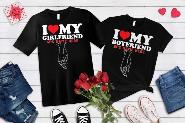 Valentines Day Handshake Shirt, Couple Personalized T- Shirt Valentine’S Day, Valentine’S Day Gift