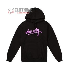 Vice City Pullover Hoodie, Vice City Trending Tee, Vice City Shirt, Black Hoodie, Trending Black Customs, Gift For Best Friend