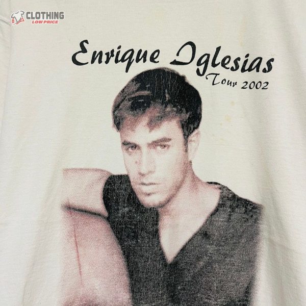 Vintage 00S Enrique Iglesias Tour 2024 Latin Pop Music T-Shirt
