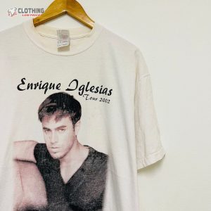 Vintage 00S Enrique Iglesias Tour 2002 Latin Pop Music T Shirt 3
