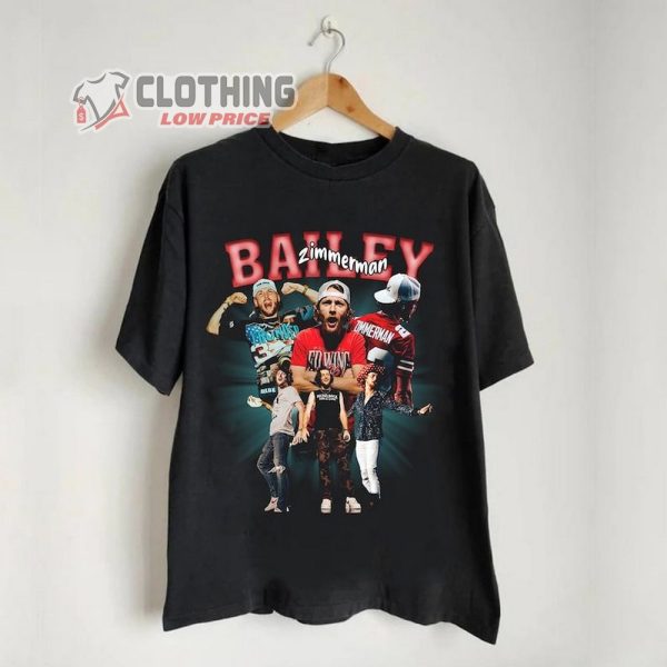 Vintage Bailey Zimmerman Merch, Bailey Zimmerman Tour Shirt, Bailey Zimmerman Graphic Tee For Fan