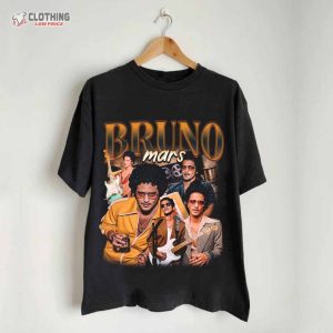 Vintage Bruno Mars 90S Shirt, Bruno Mars Bootleg Tee, Bruno Mars Unisex Y2K Clothing