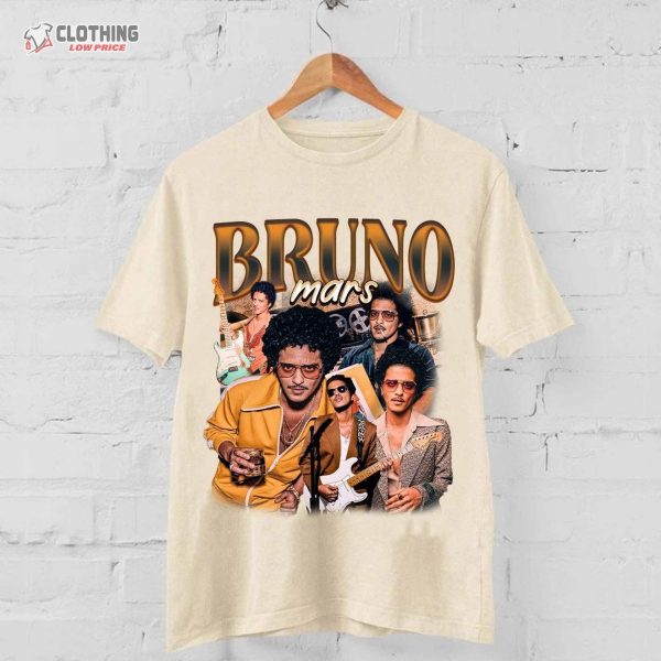 Vintage Bruno Mars 90S Shirt, Bruno Mars Bootleg Tee, Bruno Mars Unisex Y2K Clothing