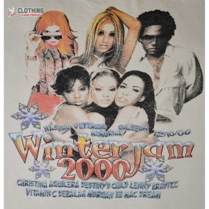 Vintage Christina Aguilera DestinyS Child Winter Jam 2000 Size Xl Long Sleeve 1