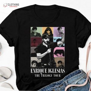 Vintage Enrique Iglesias Tour 2024 Shirt, Enrique Iglesias Pitbull Ricky Martin, The Trilogy Concert Shirt