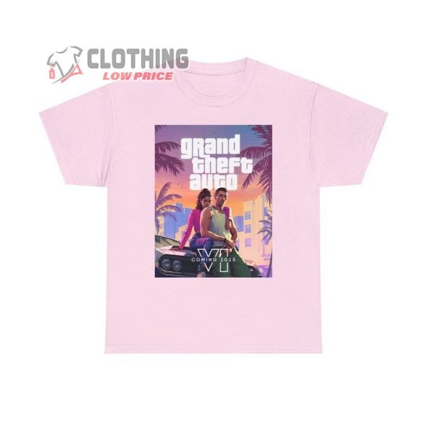 Vintage Grand Theft Auto 6 Shirt, GTA 6 Official Game Release, GTA 6 Merch, Grand Theft Auto Tee, Gift For Gamer