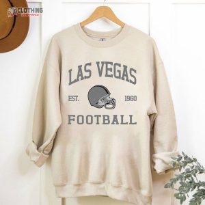 Vintage Las Vegas Raiders Football Sweatshirt, T-Shirt , Unisex  Las Vegas Crewneck