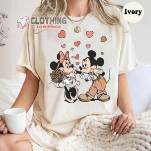 Vintage Mickey Minnie Valentine Shirt, Disney Valentines Day Sweatshirt, Valentine’S Day Shirt, Disney Shirt, Disneyworld Fan Gift