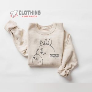 Vintage Neighbor Totoro Ghibli Sweatshirt, Totoro Fan Shirt  Hayao Miyazaki, Totoro Hoodie, Ghibli Sweatshirt, Anime Fan Gift