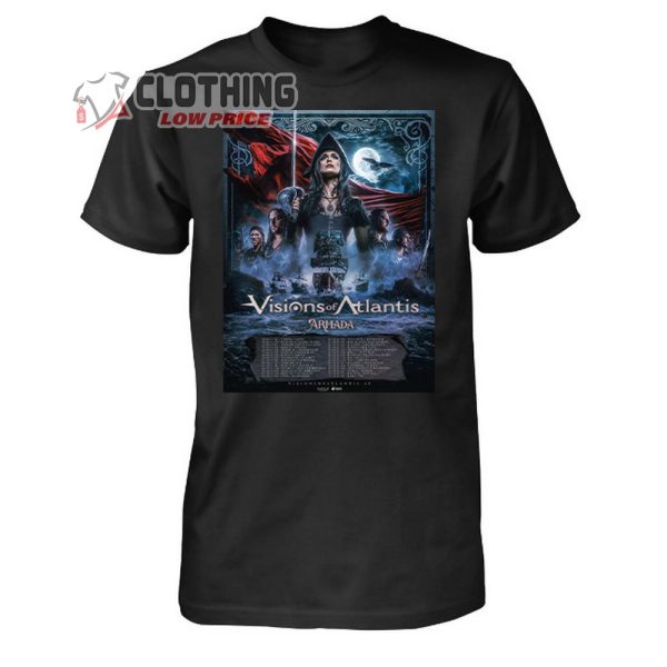 Visions Of Atlantis Tour 2024 Merch, Visions Of Atlantis Tour Dates Shirt, Visions Of Atlantis Concert 2024 T-Shirt