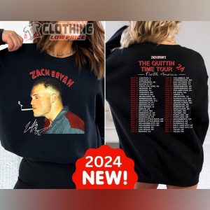 Zach Brown Band The Quittin Time Tour 2024 Shirt, Zach Brown Tour 2024 Sweatshirt, Zach Bryan Merch, Zach Bryan Fan Gift