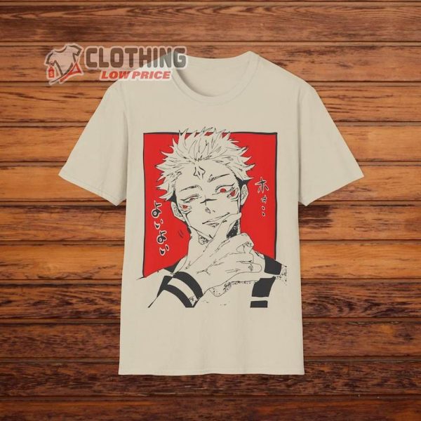 Sukuna Jujutsu Kaisen T-Shirt, Anime Trending Tee, Gojo Satoru Shirt, Yuri Iratori, Anime Fan Gift