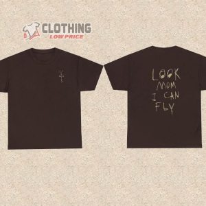 Cactus Jack T-Shirt, Look Mom I Can Fly Travis Scott Shirt, Travis Scott Rapper Merch, Travis Scott Fan Gift
