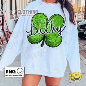 Four Leaf Clover Shirt, St Patty’S Day Tee, Lucky Shamrock T-Shirt, Saint Patrick Day Tee Gift