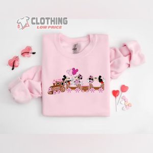 Disneyland Train Shirt, Valentines Day Shirt, Mickey Shirt, Minnie Shirt, Valentines Day Gift