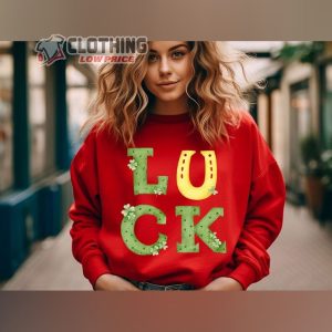 Luck Patrick Day Sweatshirt, Patrick Sweater, Cute Positive Shirt, Clover Sweatshirt, St Patricks Day Shirt, Saint Patrick’S Gift