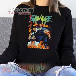 21 Savage Vintage 90S T-Shirt, Hiphop Rapper 21 Savage Merch, 21 Savage Tour 2024, 21 Savage Fan Gift