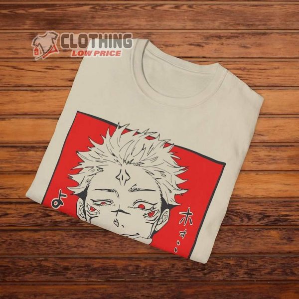 Sukuna Jujutsu Kaisen T-Shirt, Anime Trending Tee, Gojo Satoru Shirt, Yuri Iratori, Anime Fan Gift