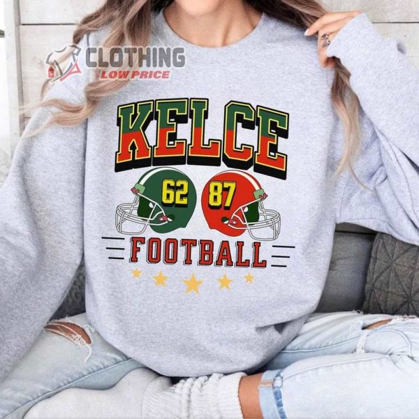Kelce Vintage Sweatshirt, Kelce Brothers Football Shirt, American Football Crewneck, Game Day Football Fan Gift