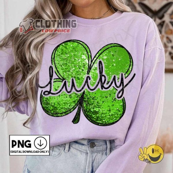 Four Leaf Clover Shirt, St Patty’S Day Tee, Lucky Shamrock T-Shirt, Saint Patrick Day Tee Gift