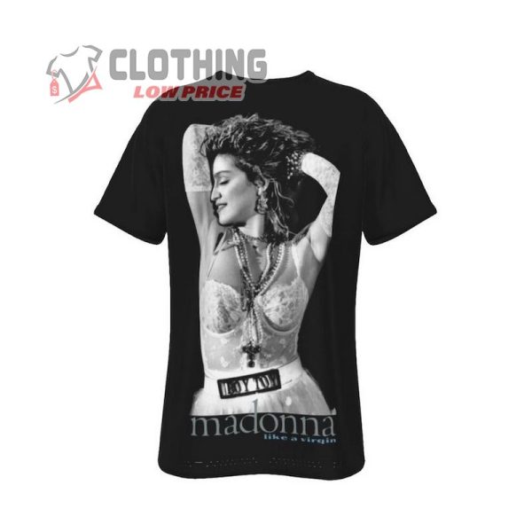 80S Madonna Virgin T-Shirt For Men-Women-Madonna T-Shirts