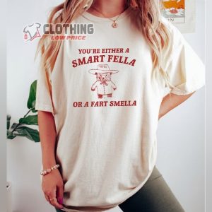 Are You A Smart Fella Or Fart Smella Shirt, Retro Cartoon T-Shirt, Weird T Shirt, Meme Shirt, Trash Panda Tee Gift