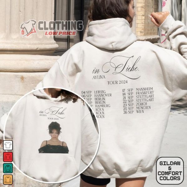 Ayliva Tour Dates 2024 Merch, Ayliva In Liebe Tour 2024 Hoodie