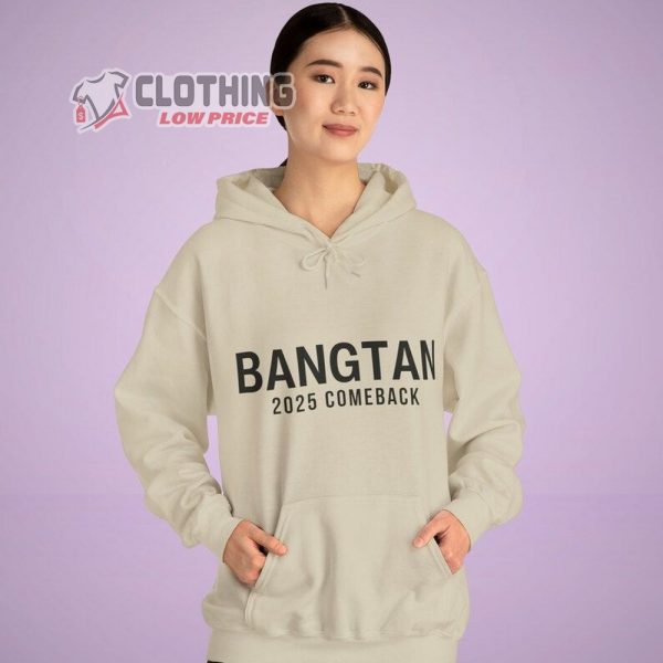 BTS 2025 Come Back T-Shirt, Bangtan Military Merch, BTS Army, BTS Fan Shirt, Bangtan Kpop Fan Gift