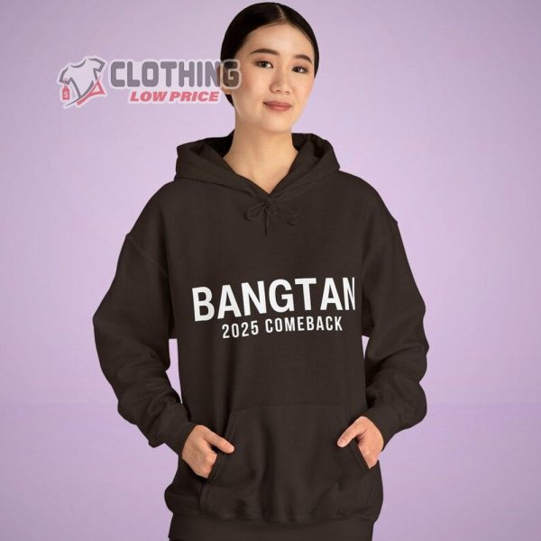 BTS 2025 Come Back T-Shirt, Bangtan Military Merch, BTS Army, BTS Fan Shirt, Bangtan Kpop Fan Gift