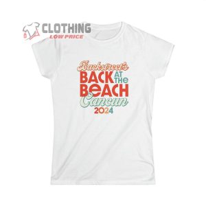 Backstreet Boys Merch Backstreets Back At The Beach Cancun 2024 T Shirt