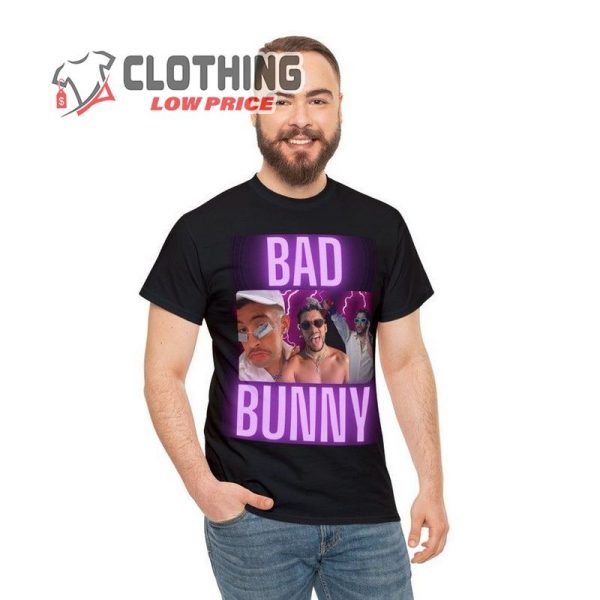 Bad Bunny Merch, Retro Purple Bad Bunny Shirt