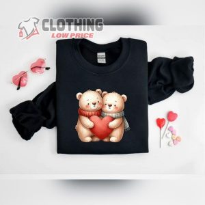 Bear Love Valentine Shirt Cute Valentine Sweatshirt Bear Love Shirt Couples Valentine Shirt 2