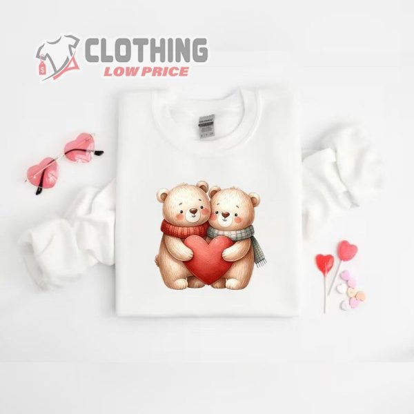 Bear Love Valentine Shirt, Cute Valentine Sweatshirt, Bear Love Shirt, Couples Valentine Shirt