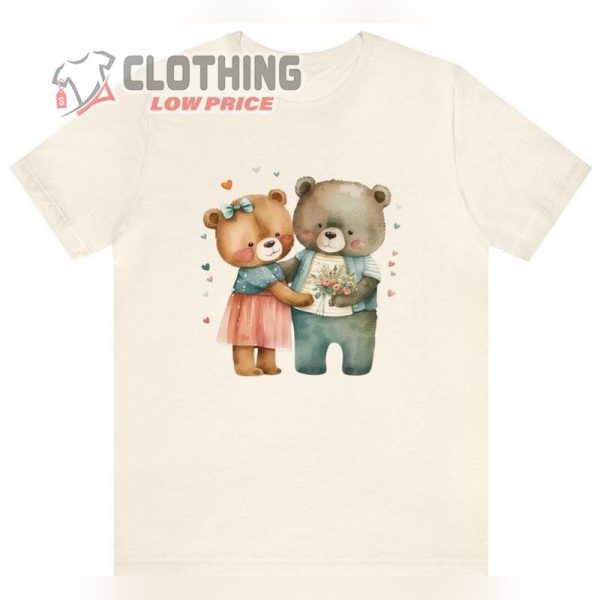 Bear Valentine Shirt, Teddy Bear, Heart Valentine Shirt, Cute Valentines Day Shirt